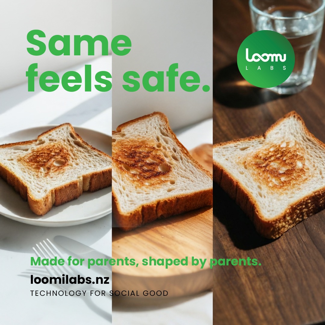 Same feels safe - poster showing toast in different settings illustrating the comfort of routine and sameness